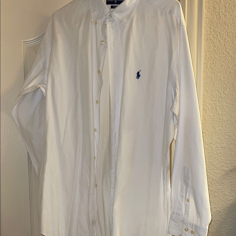 Polo by Ralph Lauren Men's White Shirt size 15 1/2